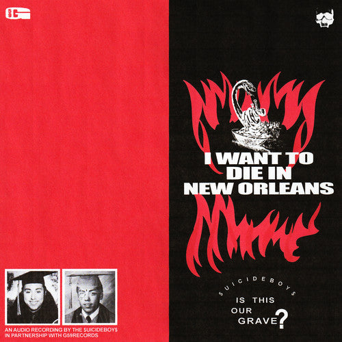 $uicideboy$ - I Want To Die In New Orleans LP record (silver vinyl)