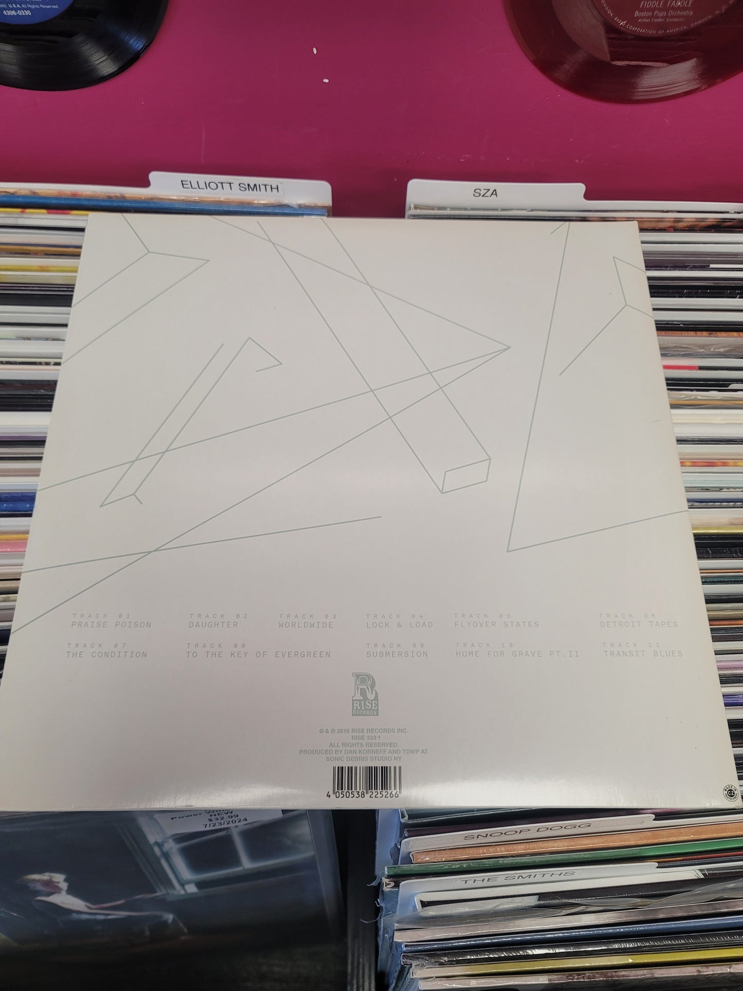 USED: The Devil Wears Prada - Transit Blues LP record (blue/clear vinyl)