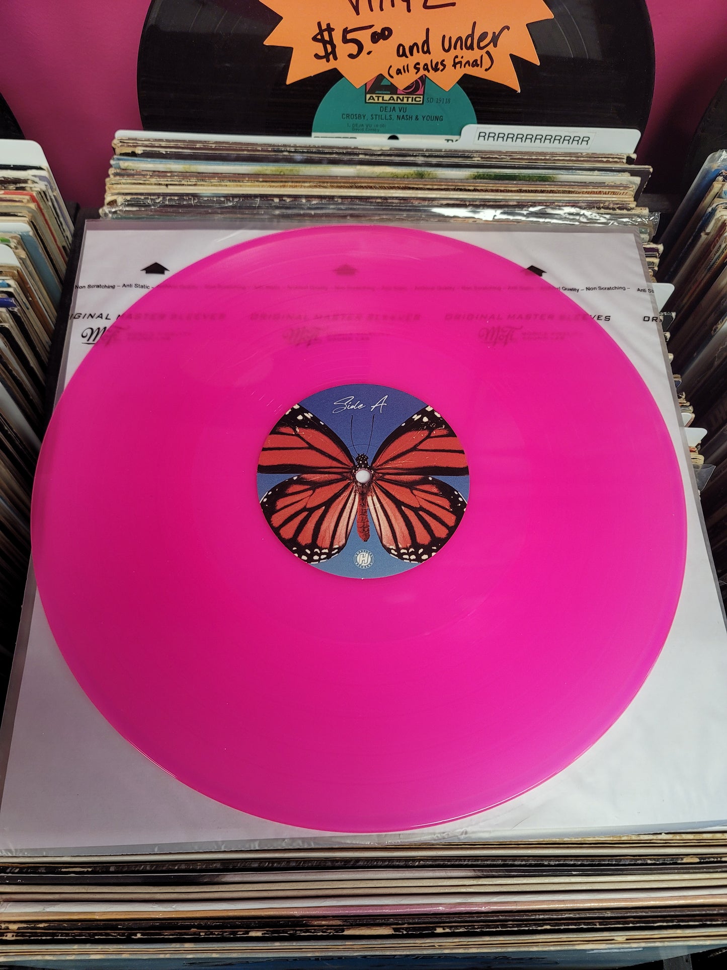 USED: Between You And Me - Armageddon LP record (pink vinyl)