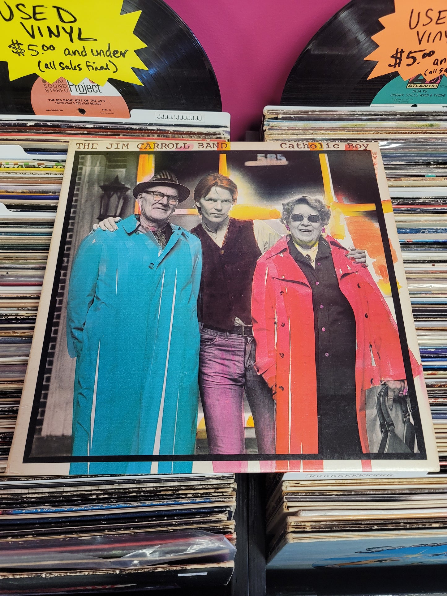 USED: Jim Carroll Band - Catholic Boy LP vinyl record