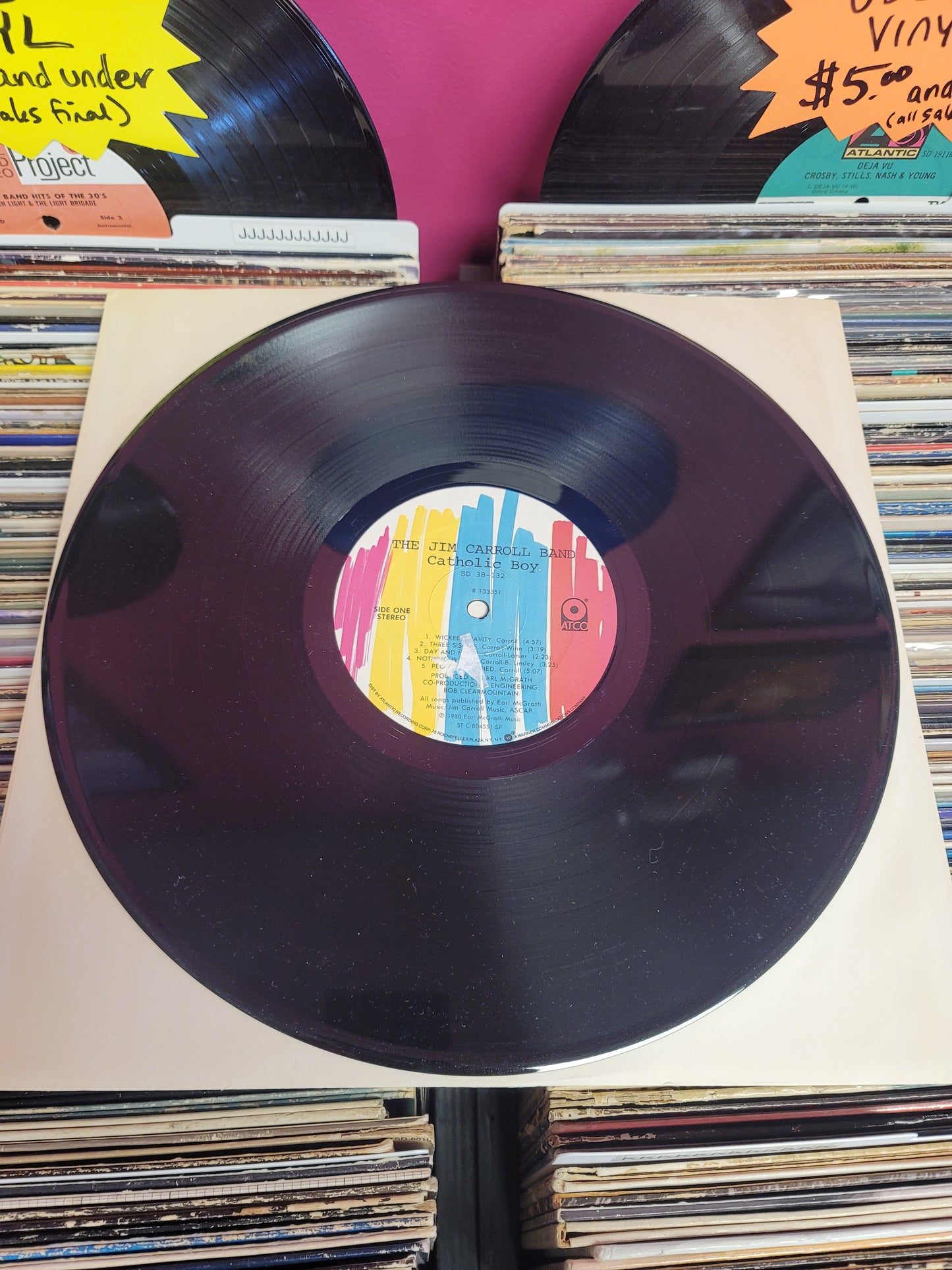 USED: Jim Carroll Band - Catholic Boy LP vinyl record