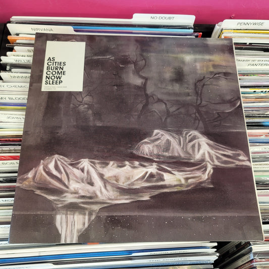 USED: As Cities Burn - Come Now Sleep LP record (orange vinyl)