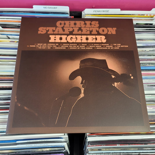 USED: Chris Stapleton - Higher LP record (bone colored vinyl)