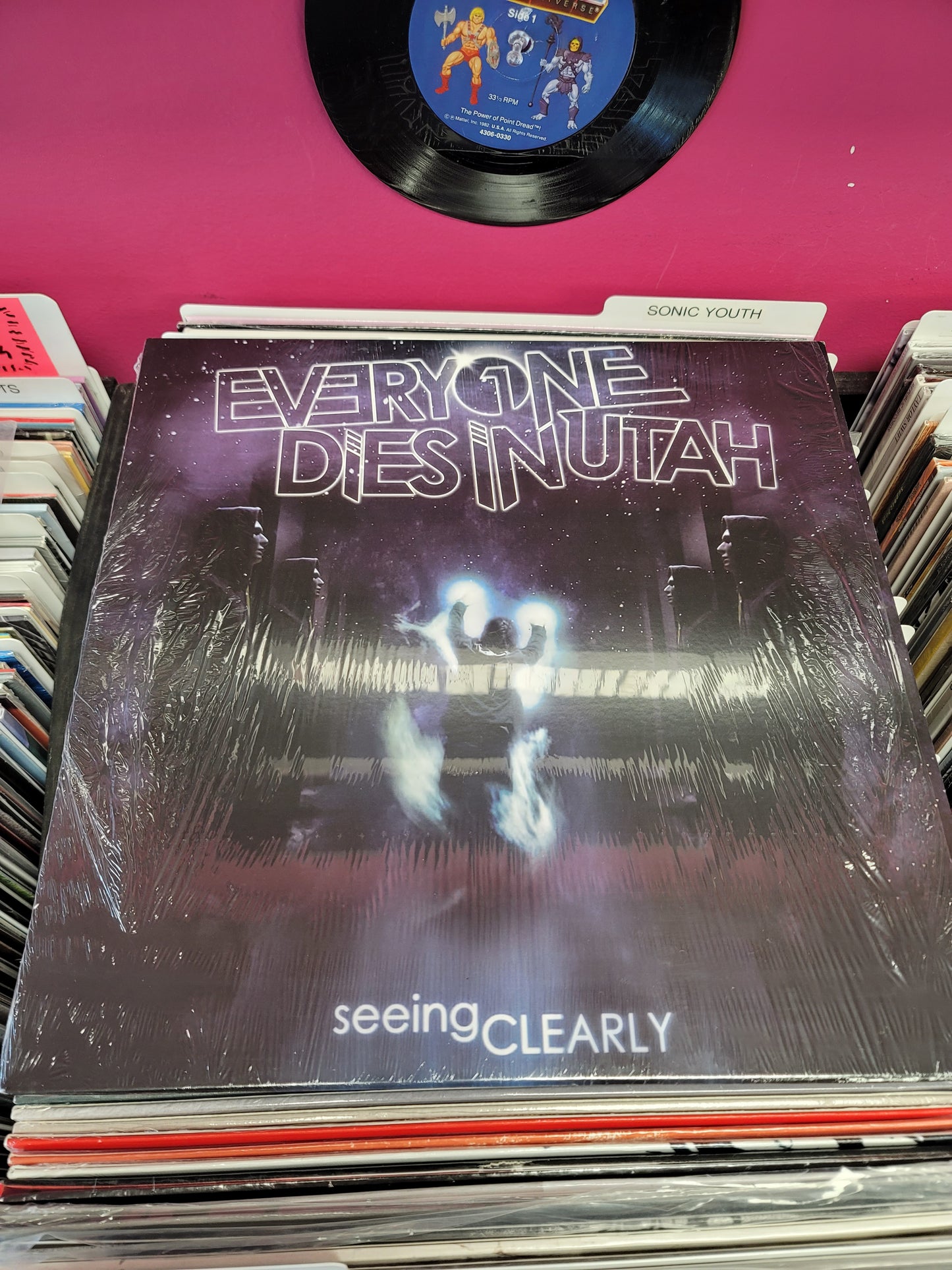 USED: Everyone Dies In Utah - Seeing Clearly LP record (purple vinyl)