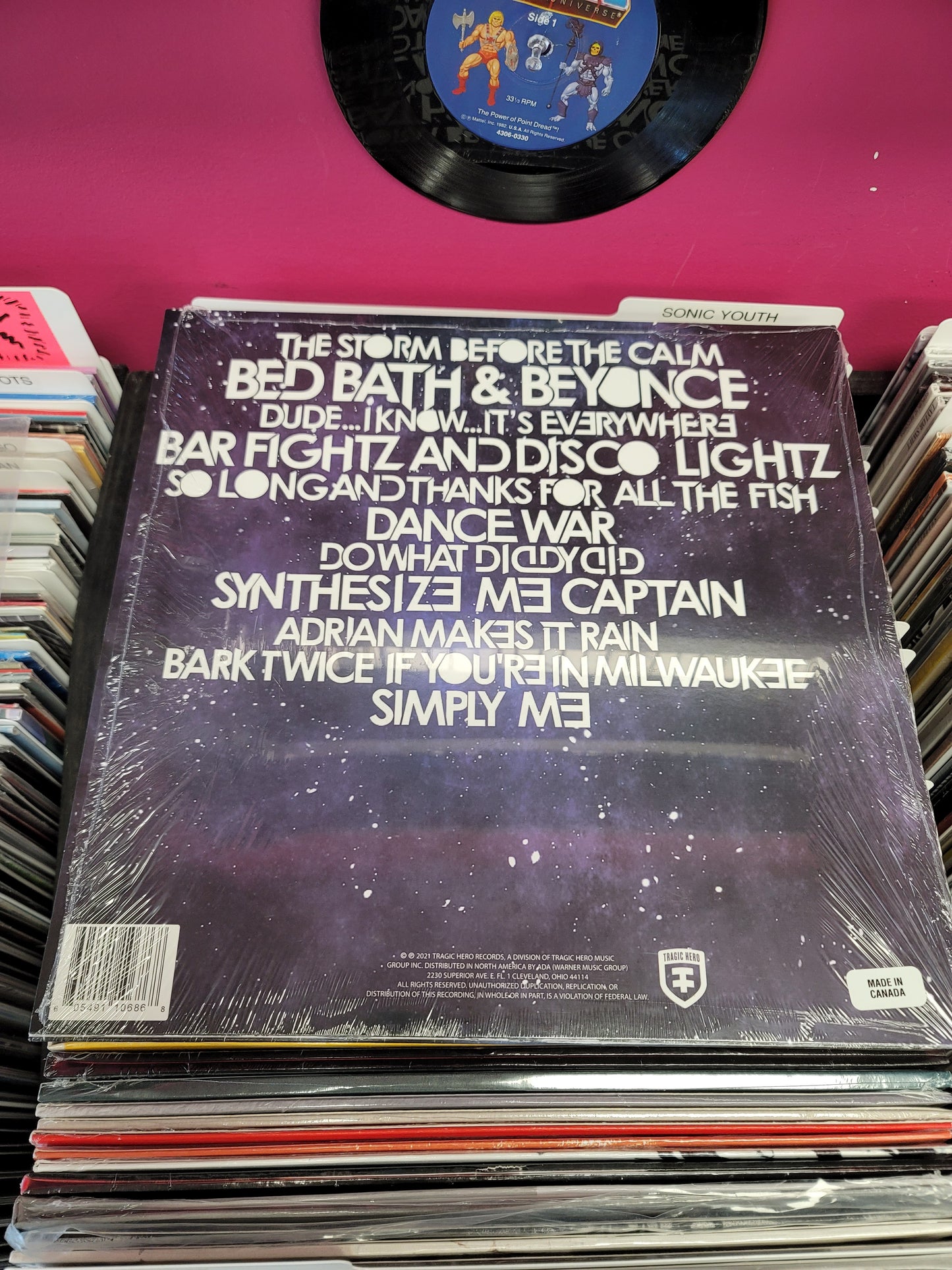 USED: Everyone Dies In Utah - Seeing Clearly LP record (purple vinyl)