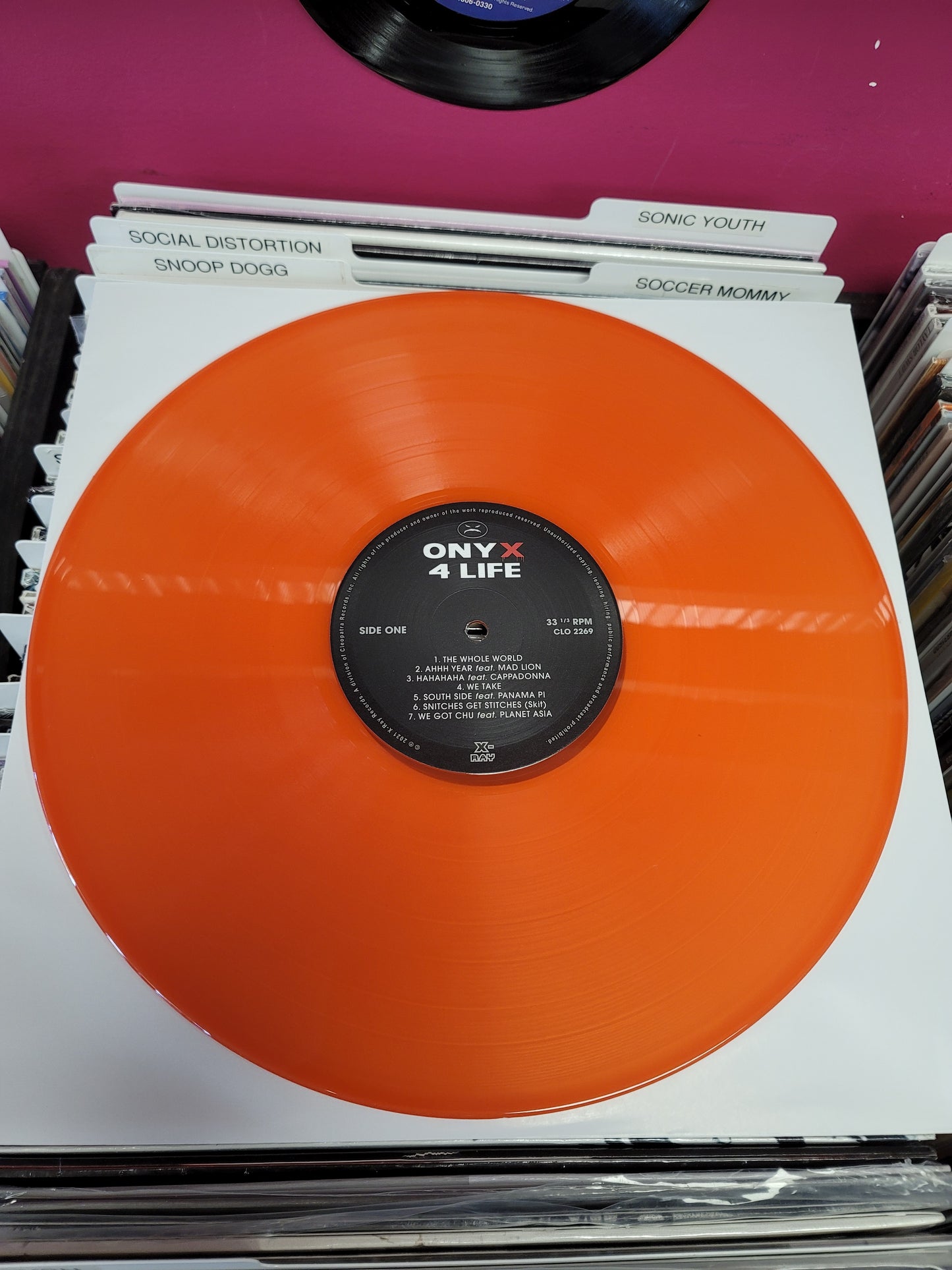 USED: Onyx - Onyx 4 Life LP record (orange vinyl)