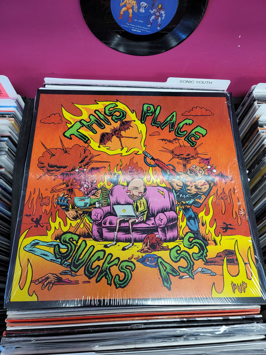 USED: Pup - This Place Sucks Ass LP record (purple vinyl)