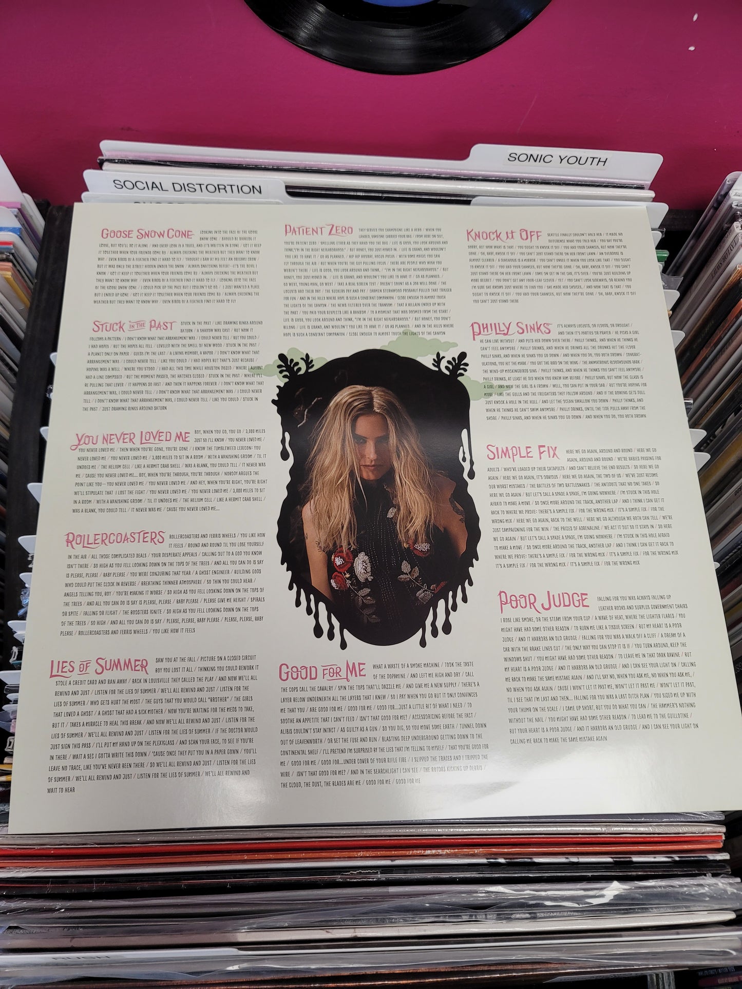 USED: Aimee Mann - Mental Illness LP record (pink vinyl)