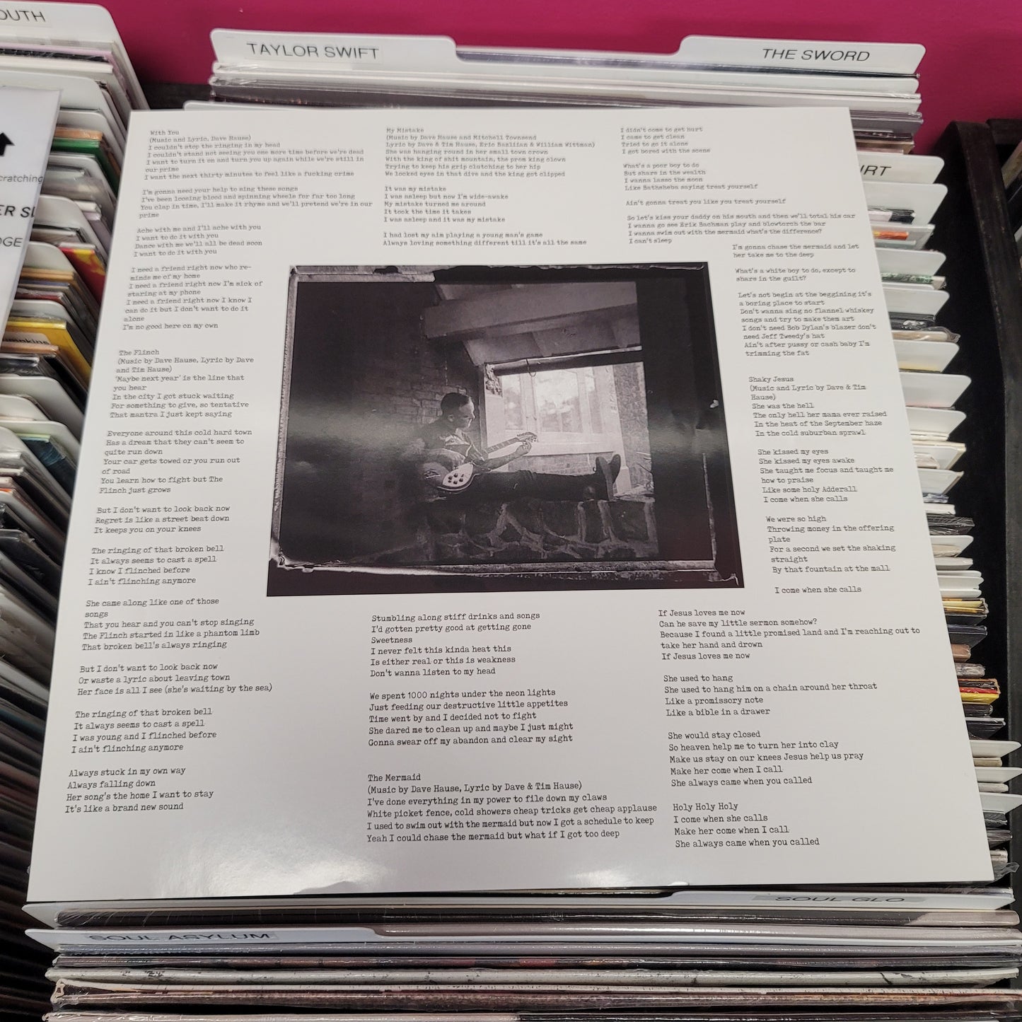 USED: Dave Hause - Bury Me In Philly LP record (clear vinyl)