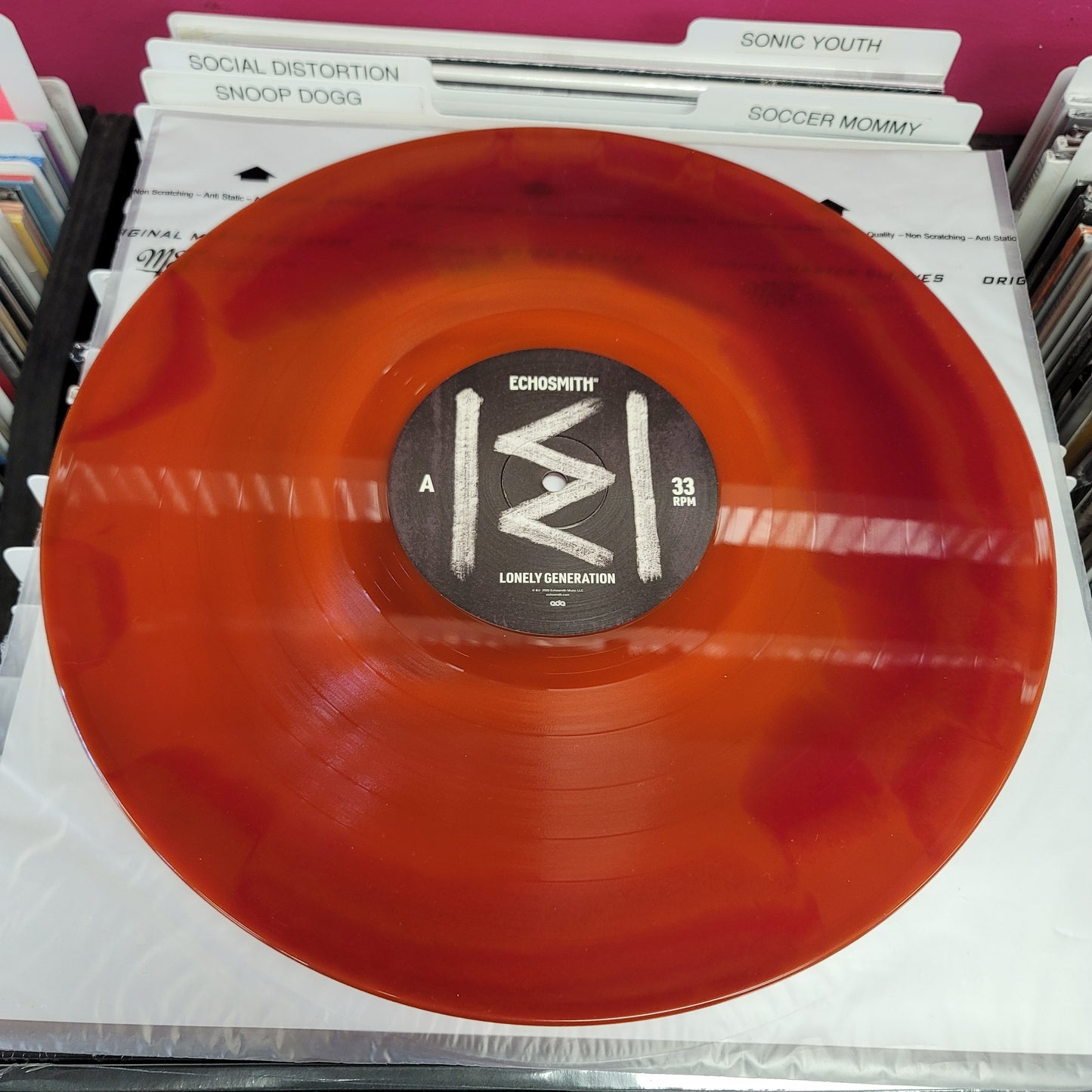 USED: Echosmith - Lonely Generation LP record (colored vinyl)