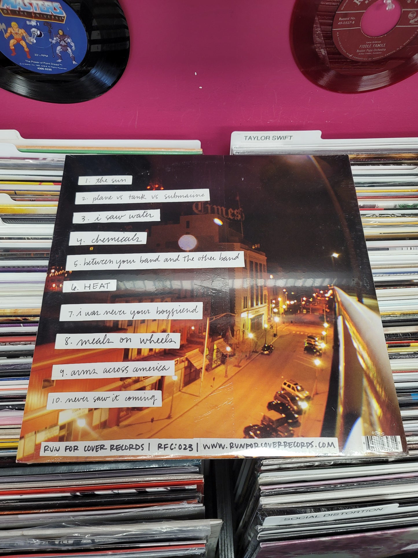 USED: Tigers Jaw - self-titled LP record (orange/yellow vinyl)