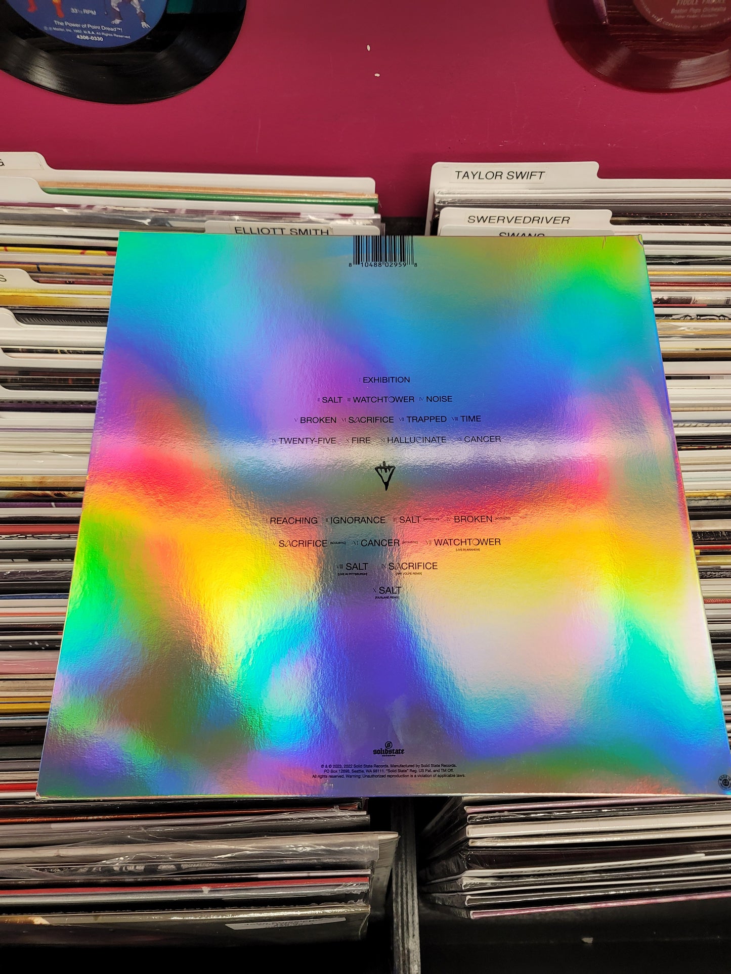 USED: The Devil Wears Prada - Color Decay (deluxe edition) LP record (clear vinyl w/ green/grey)