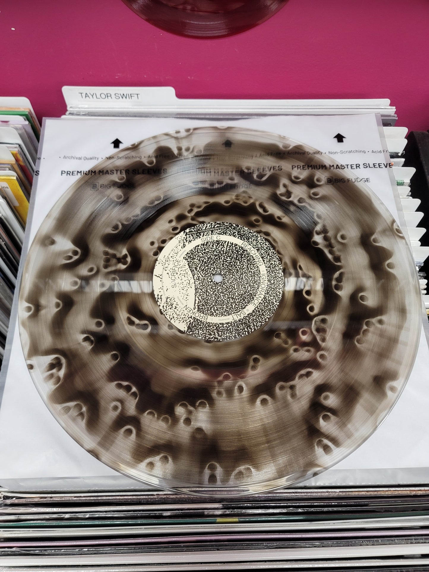 USED: The Devil Wears Prada - Color Decay (deluxe edition) LP record (clear vinyl w/ green/grey)