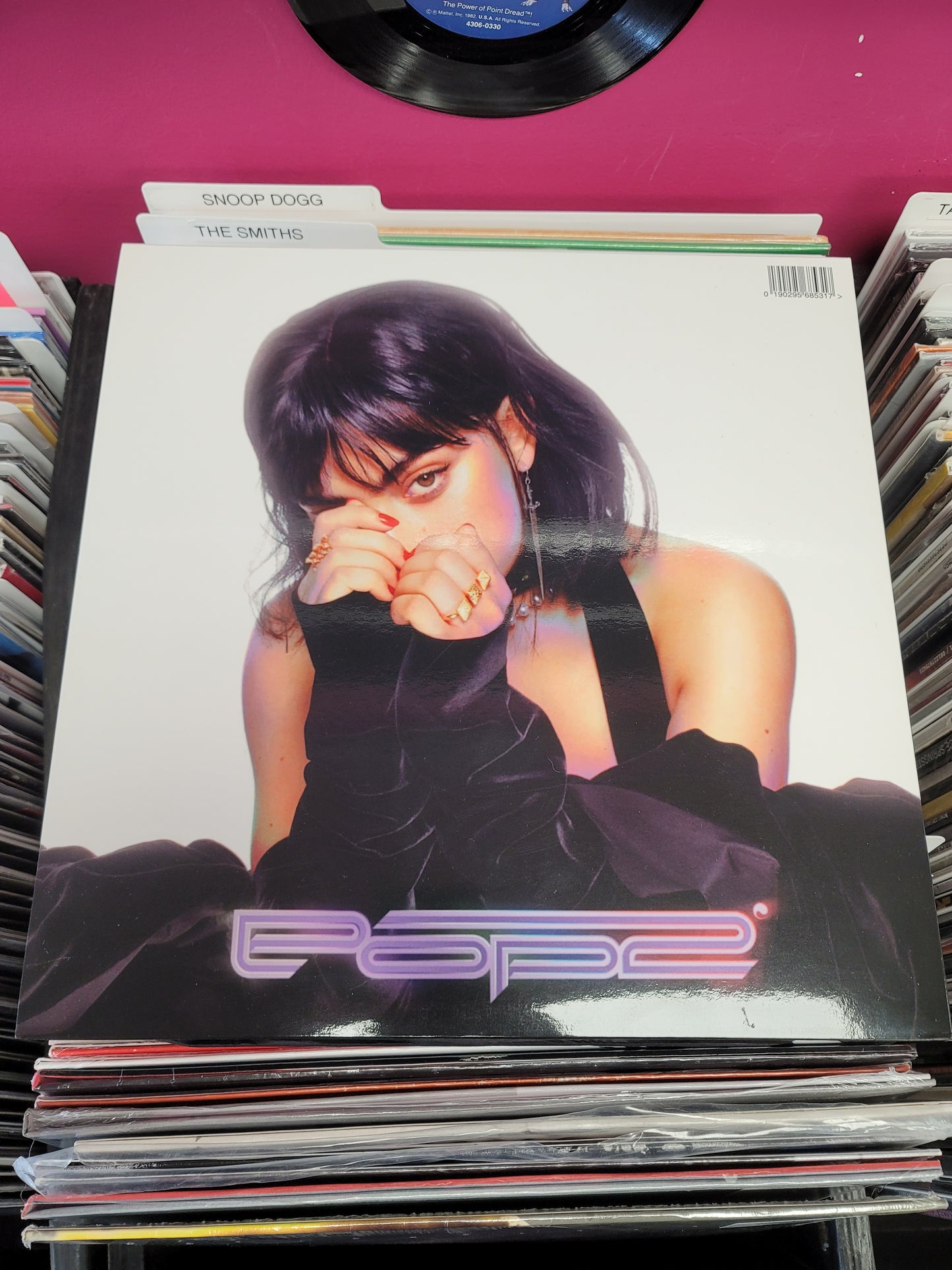 USED: Charli XCX - Number 1 Angel / Pop 2 LP record (red vinyl)
