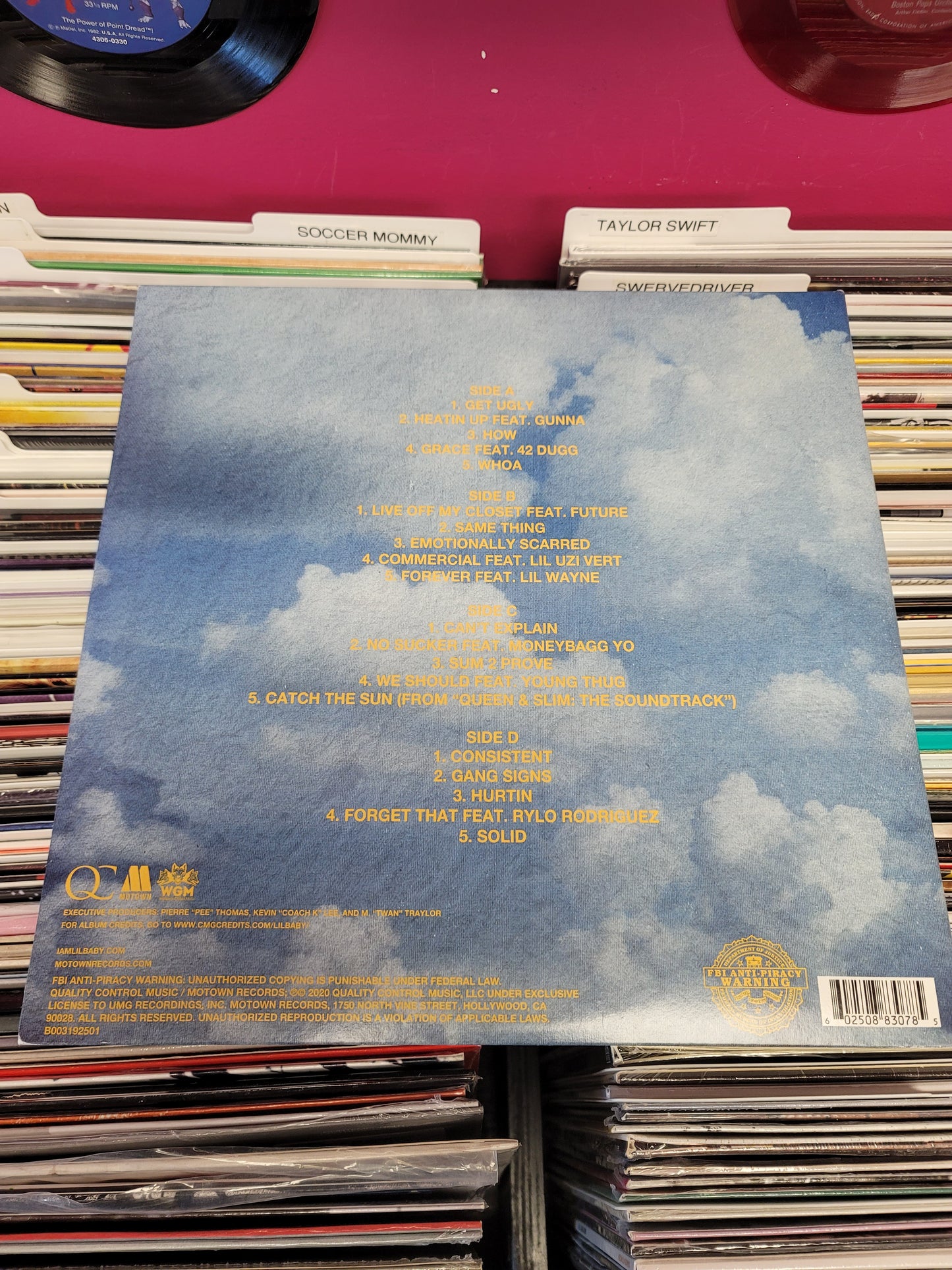 USED: Lil Baby - My Turn LP record (blue vinyl)