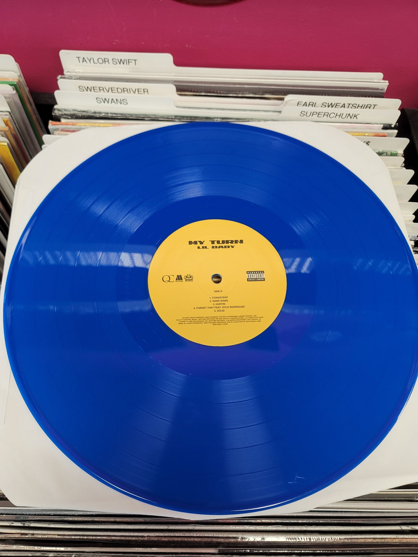 USED: Lil Baby - My Turn LP record (blue vinyl)