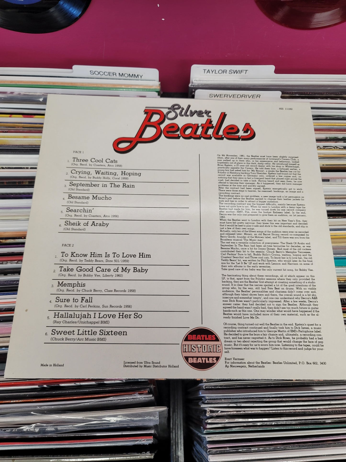 USED: The Beatles - Silver Beatles LP vinyl record