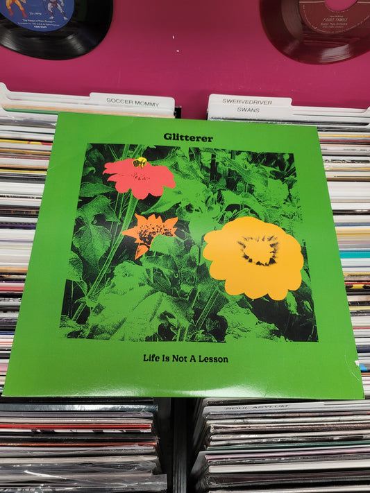 USED: Glitterer - Life Is Not A Lesson LP record (green vinyl)