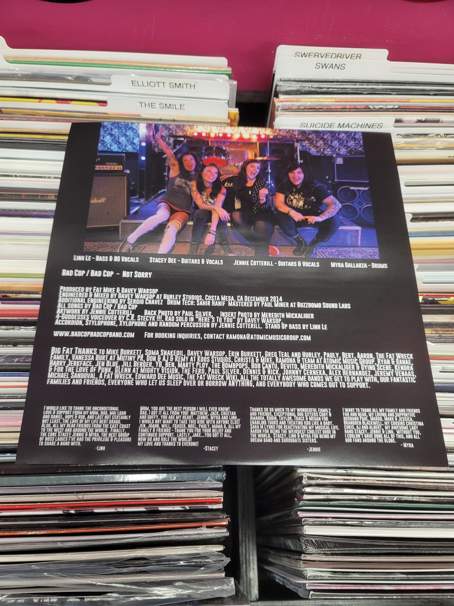 USED: Bad Cop / Bad Cop - Not Sorry LP vinyl record