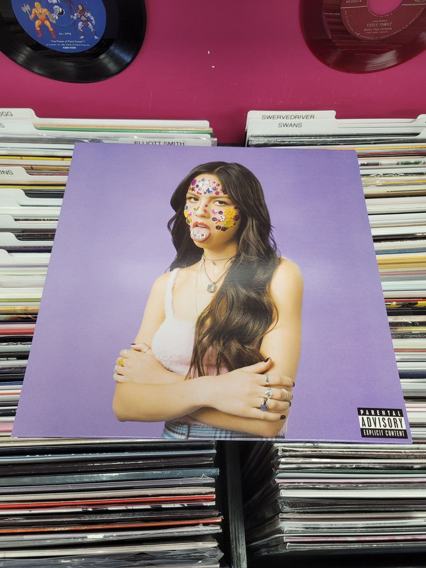 USED: Olivia Rodrigo - SOUR LP record (pink vinyl)