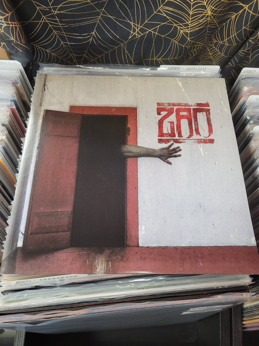 USED: ZAO - The Crimson Corridor LP record (red vinyl w/ black splatter)