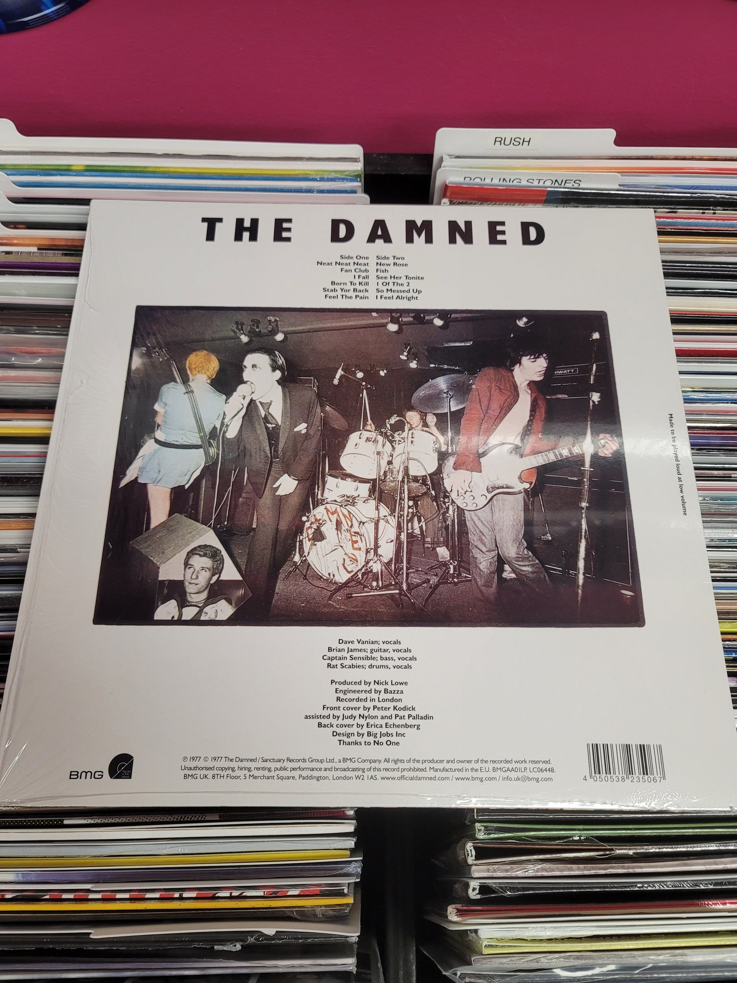 USED: The Damned - Damned Damned Damned LP vinyl record