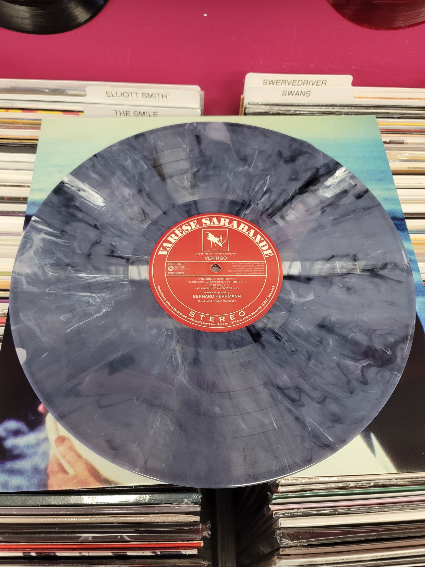 USED: Bernard Herrmann - Vertigo soundtrack LP record (Vinyl Me Please pressing)