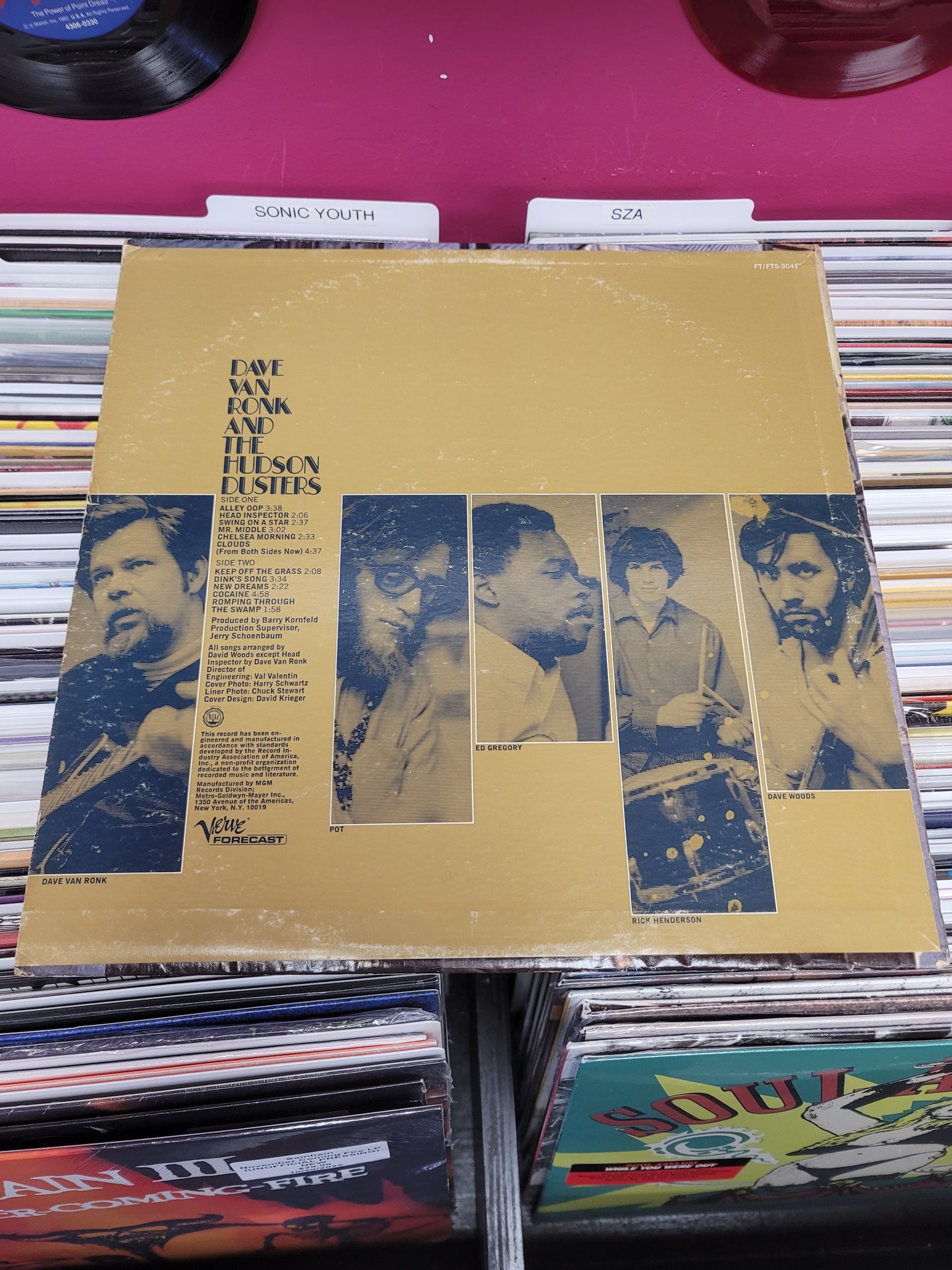 USED: Dave Van Ronk & the Hudson Dusters LP vinyl record