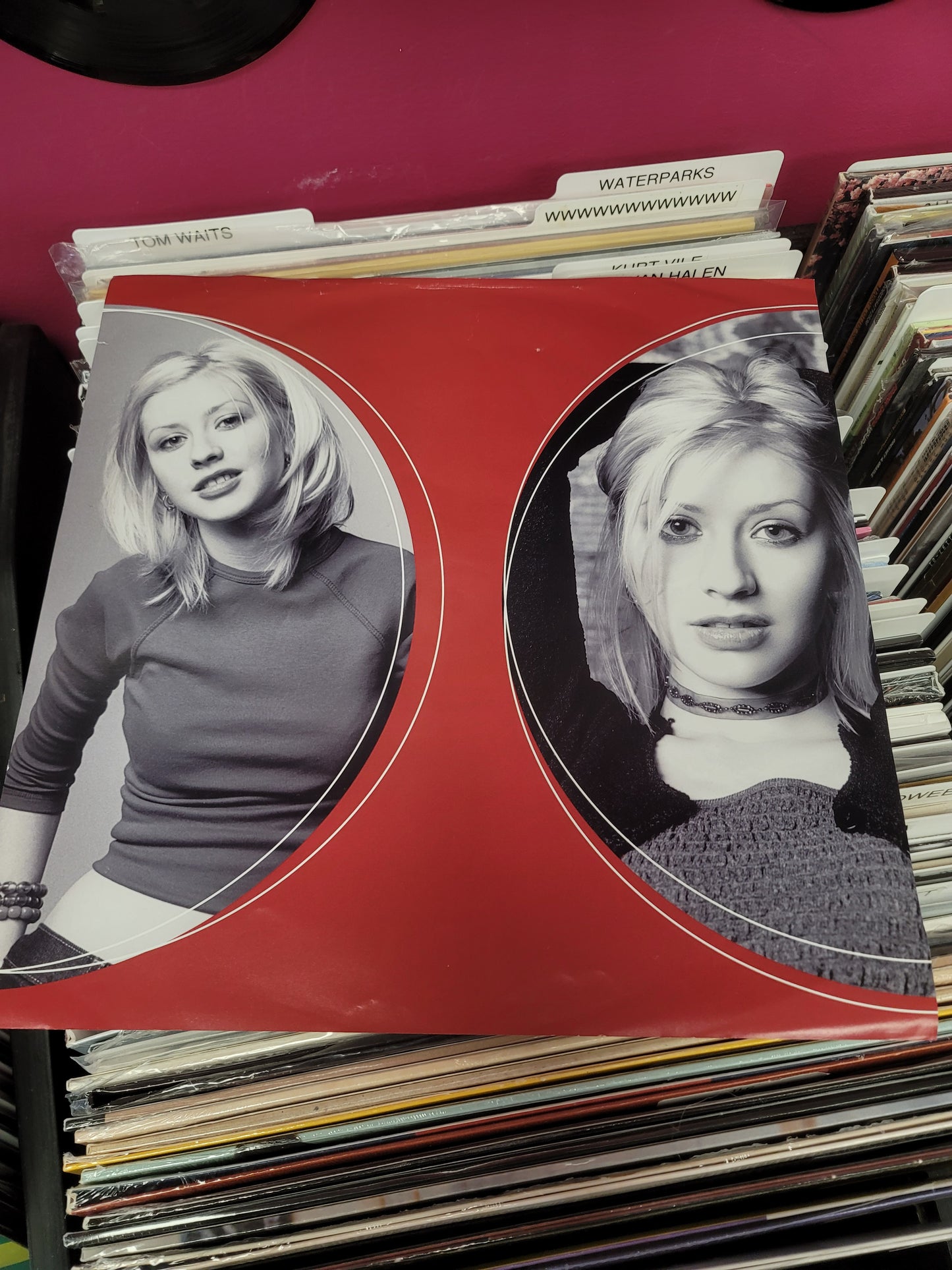 USED: Christina Aguilera - self-titled LP record (picture disc vinyl)