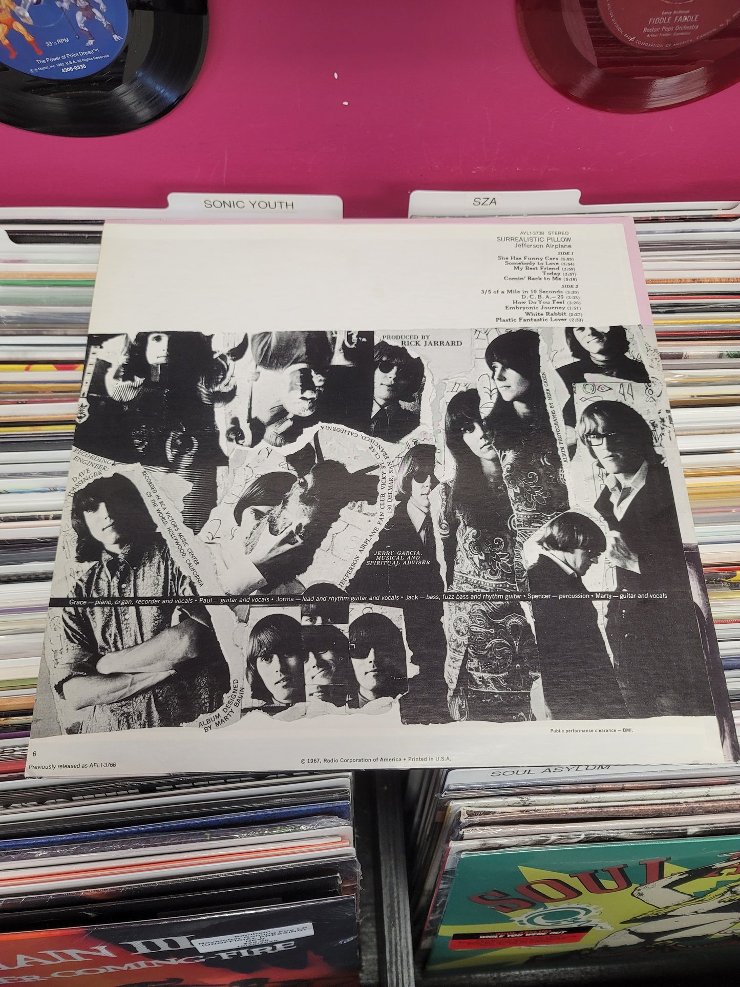USED: Jefferson Airplane - Surrealistic Pillow LP vinyl record