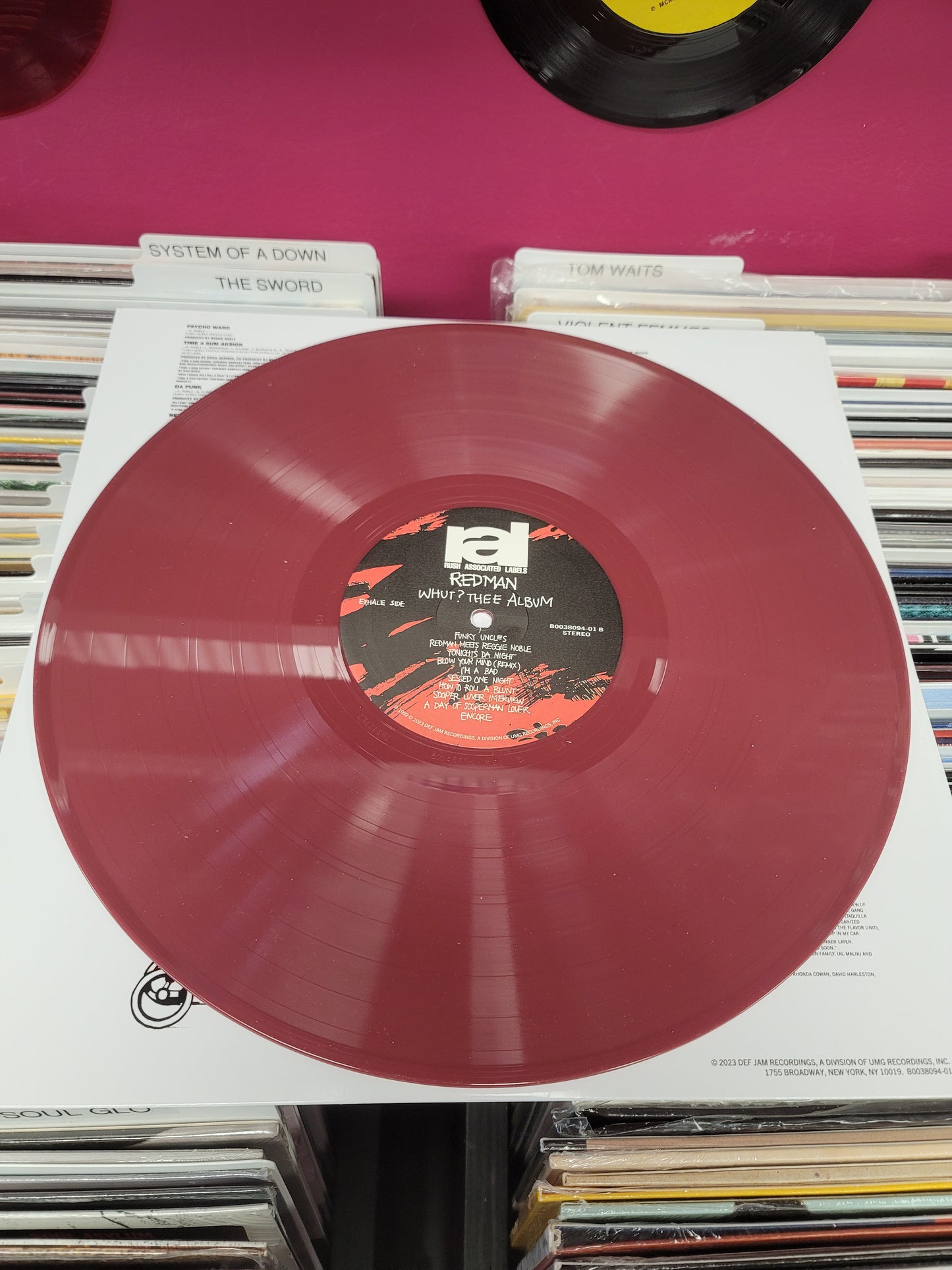 USED: Redman - Whut The Album LP record (red vinyl)