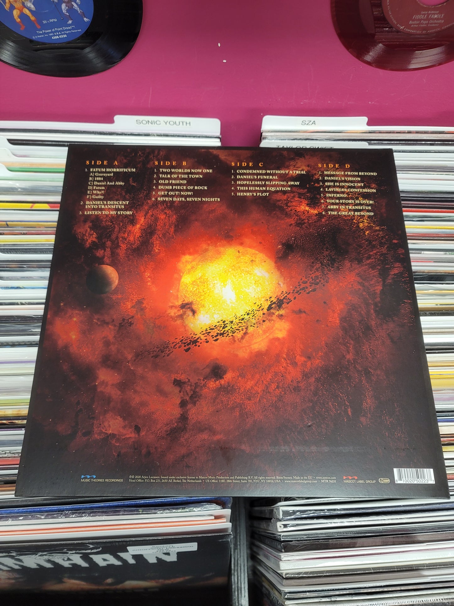 USED: Ayreon - Transitus LP record (red vinyl)