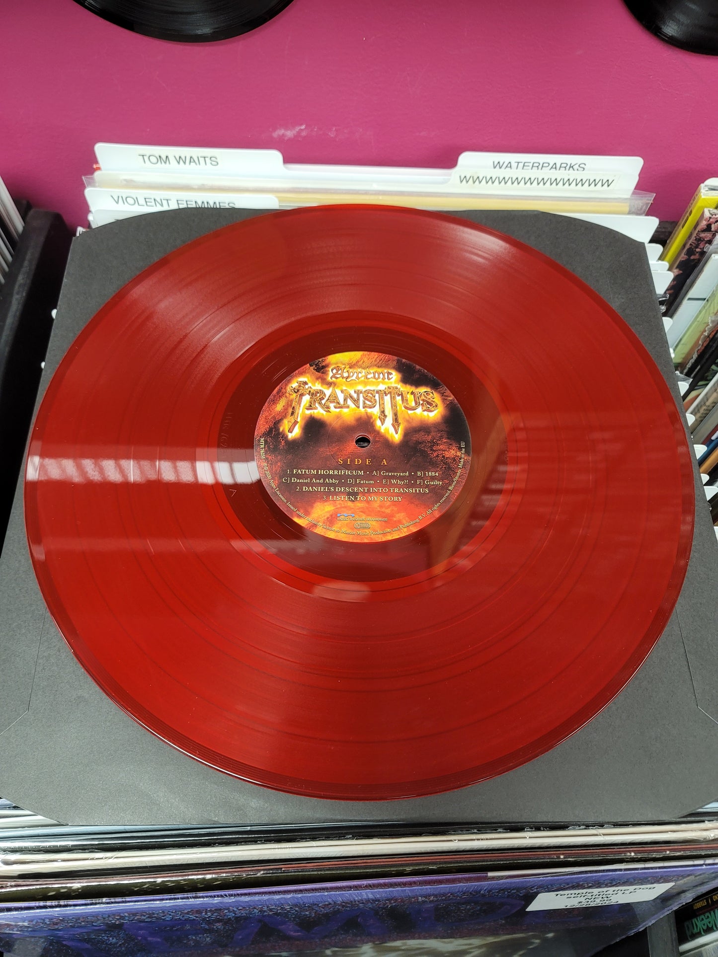 USED: Ayreon - Transitus LP record (red vinyl)