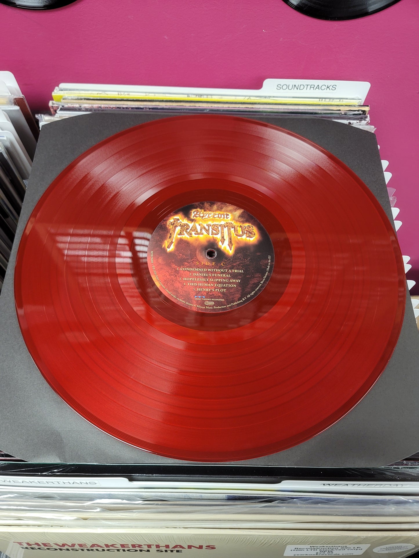USED: Ayreon - Transitus LP record (red vinyl)