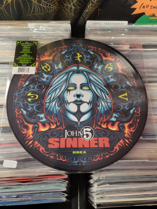 USED: John 5 - Sinner LP picture disc vinyl
