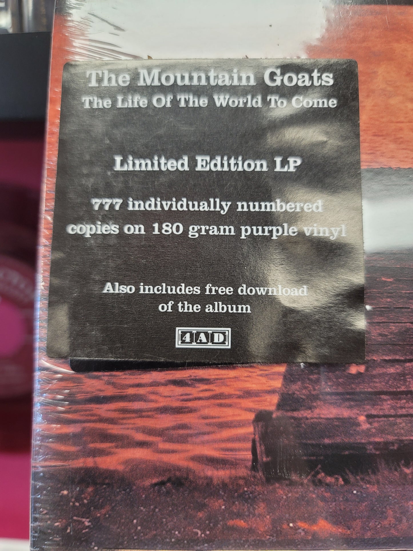 USED: the Mountain Goats - The Life Of The World To Come LP record (purple vinyl)