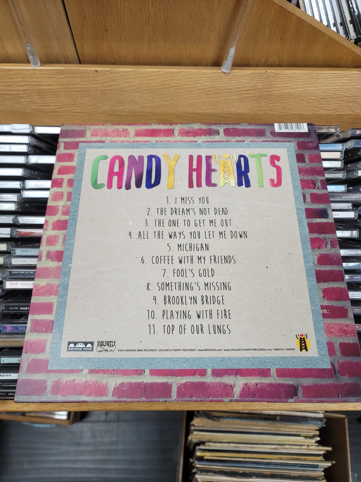USED: Candy Hearts - All The Ways You Let Me Down LP record (pink vinyl)