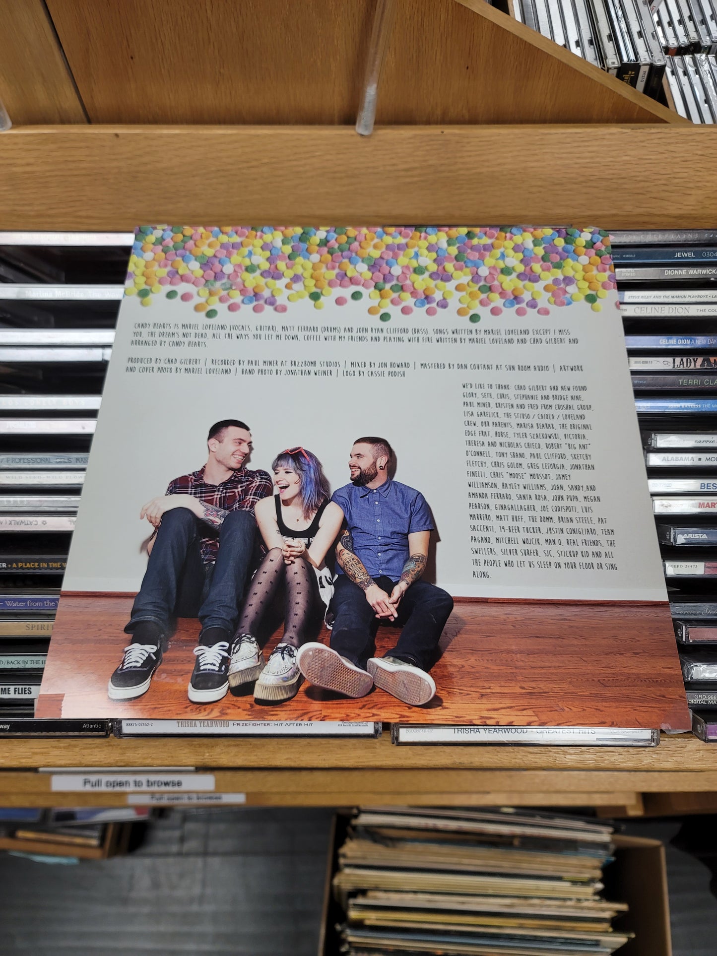 USED: Candy Hearts - All The Ways You Let Me Down LP record (pink vinyl)