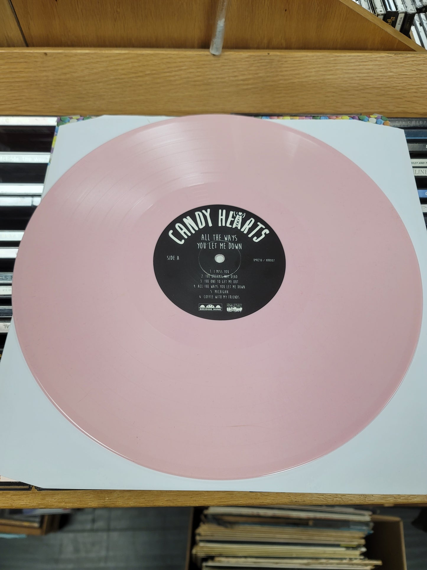 USED: Candy Hearts - All The Ways You Let Me Down LP record (pink vinyl)