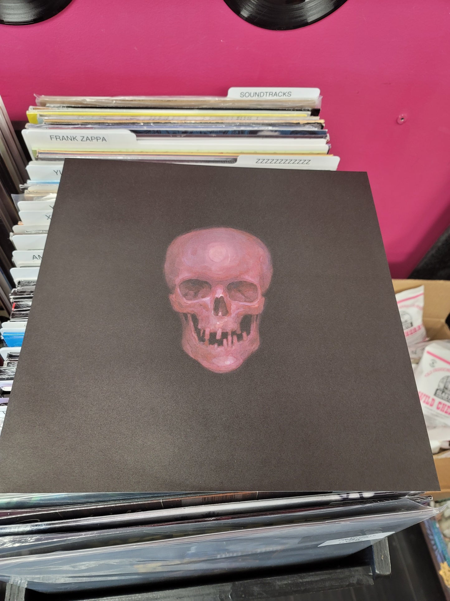 USED: Aesop Rock - Skelethon LP record (red vinyl)