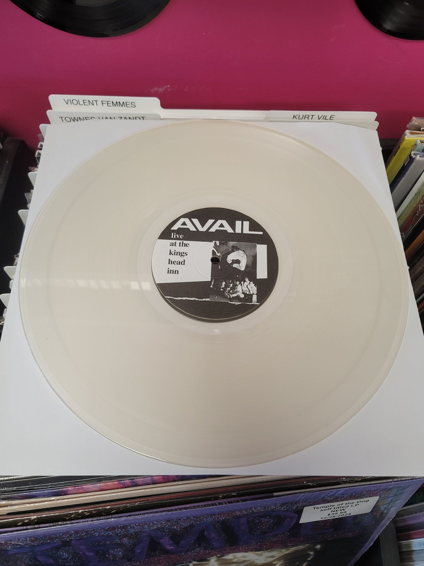 USED: Avail - Dixie LP record (2xLP reissue on clear vinyl)