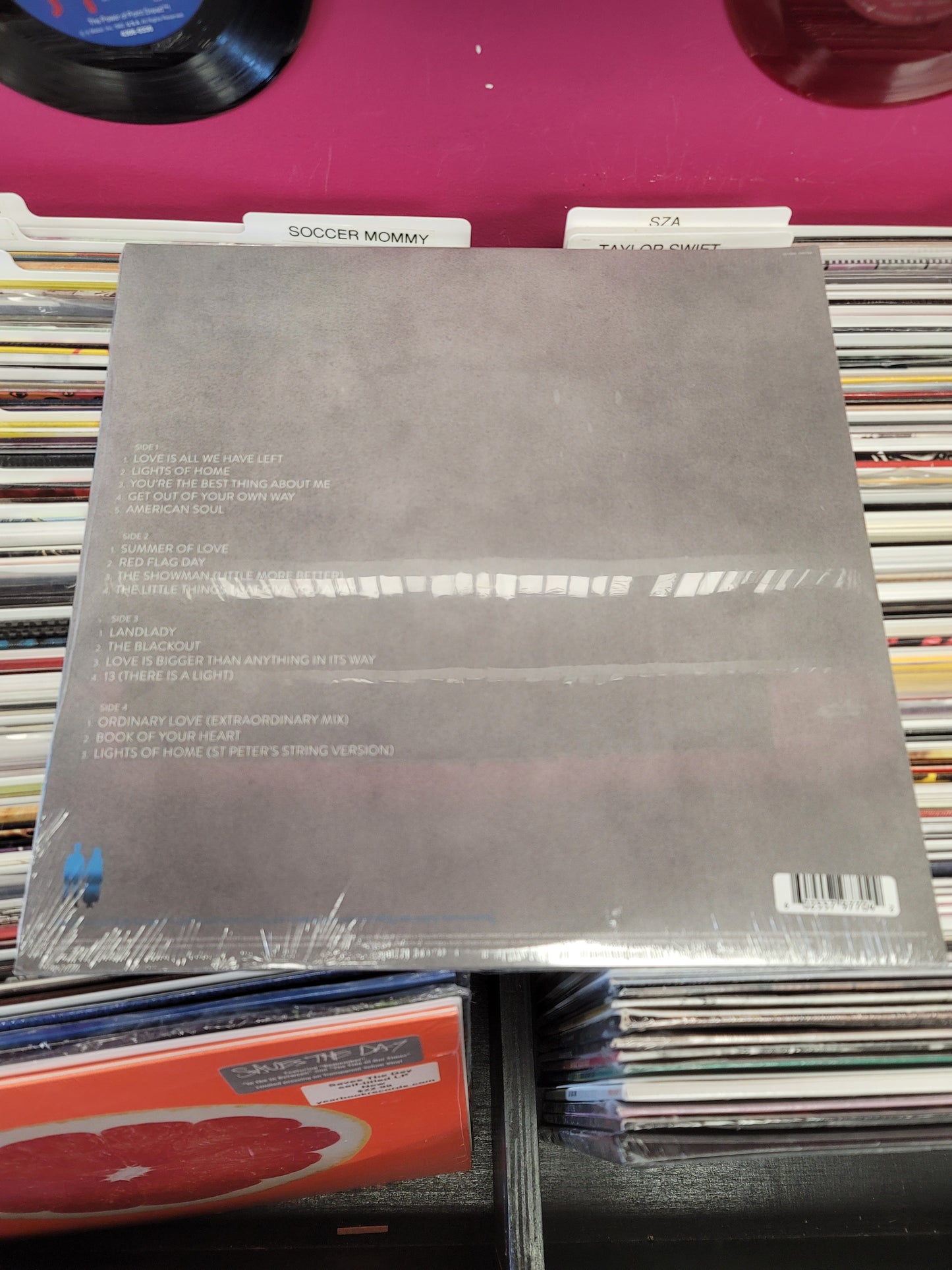 USED: U2 - Songs Of Experience LP record (blue vinyl)