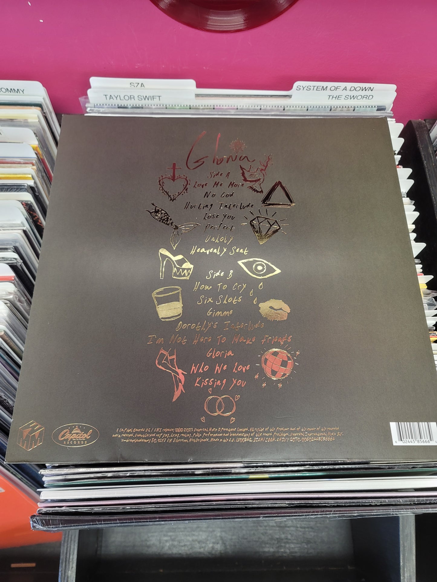 USED: Sam Smith - Gloria LP record (clear vinyl)