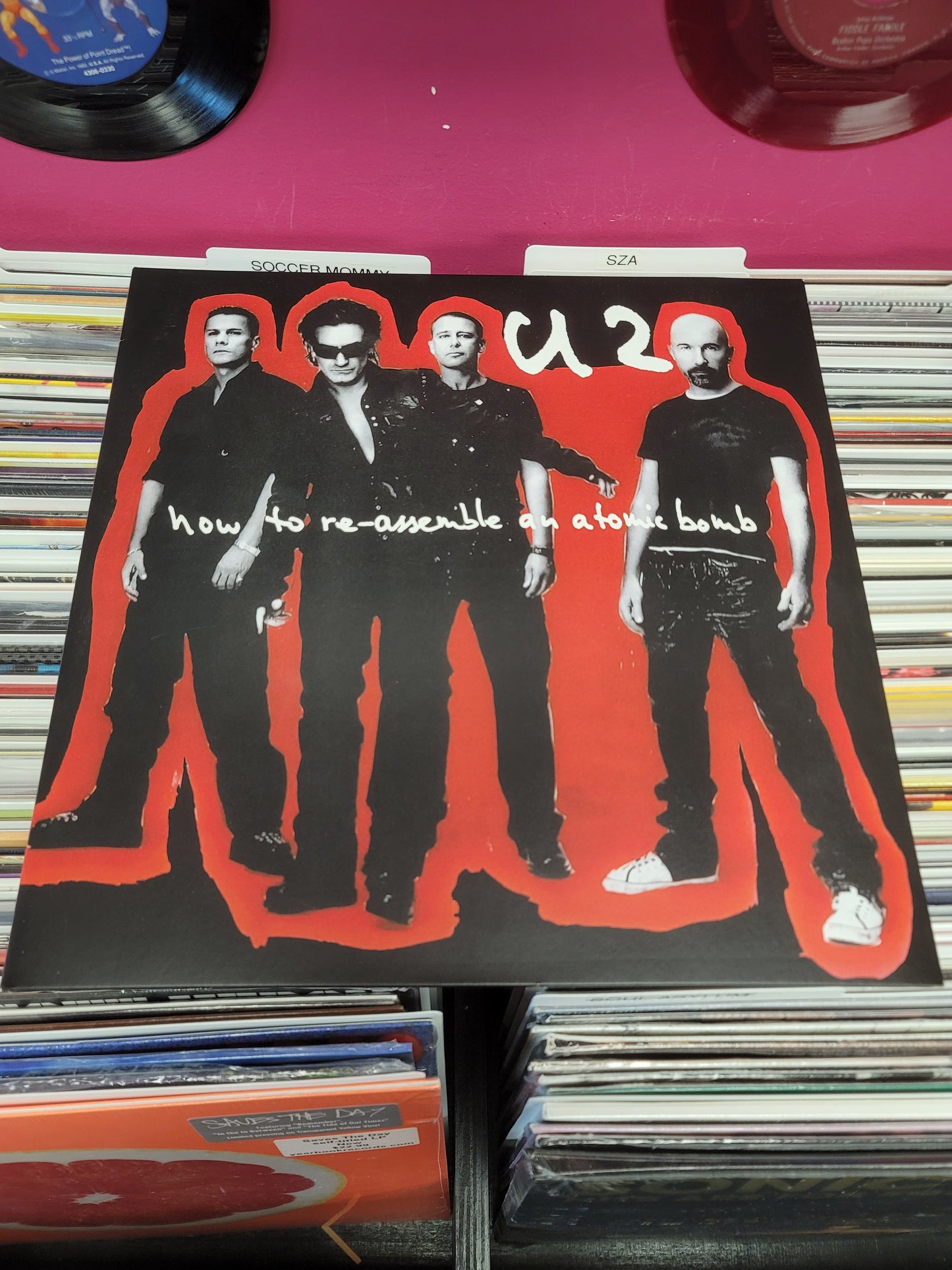 USED: U2 - How To Re-Assemble An Atomic Bomb LP record (red vinyl)
