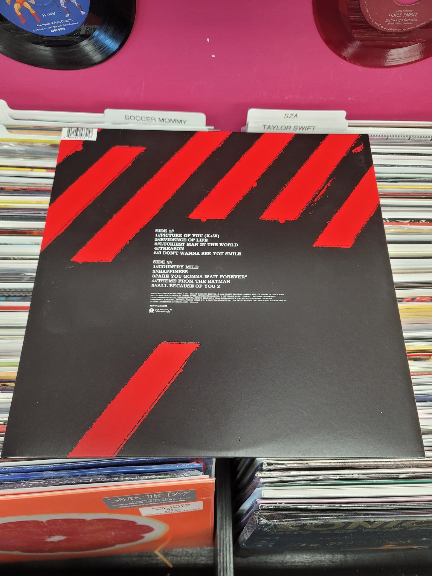 USED: U2 - How To Re-Assemble An Atomic Bomb LP record (red vinyl)