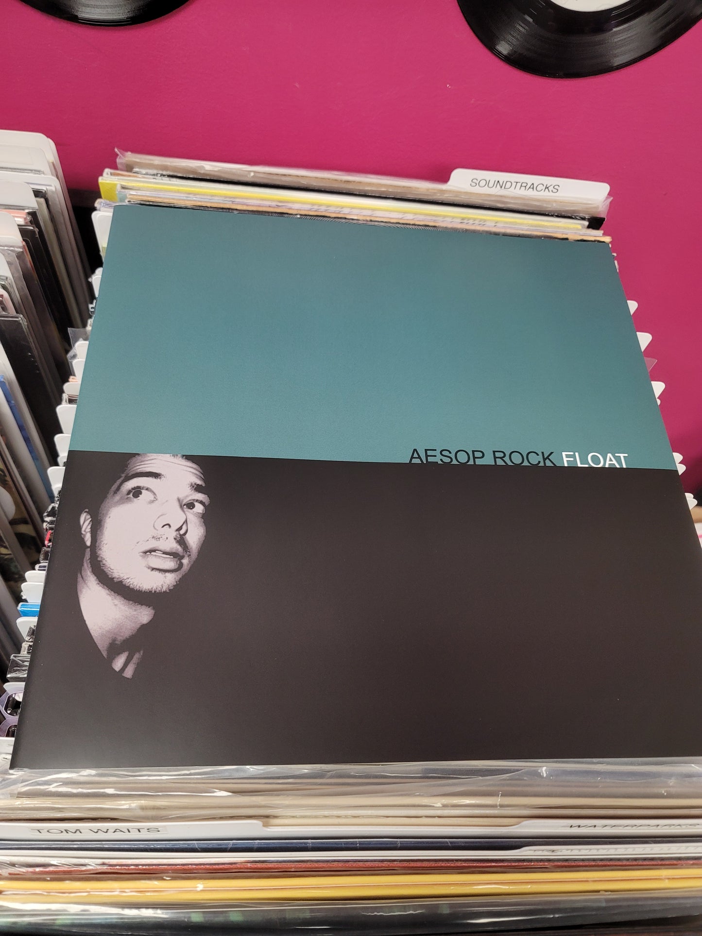USED: Aesop Rock - Float LP record (green vinyl)