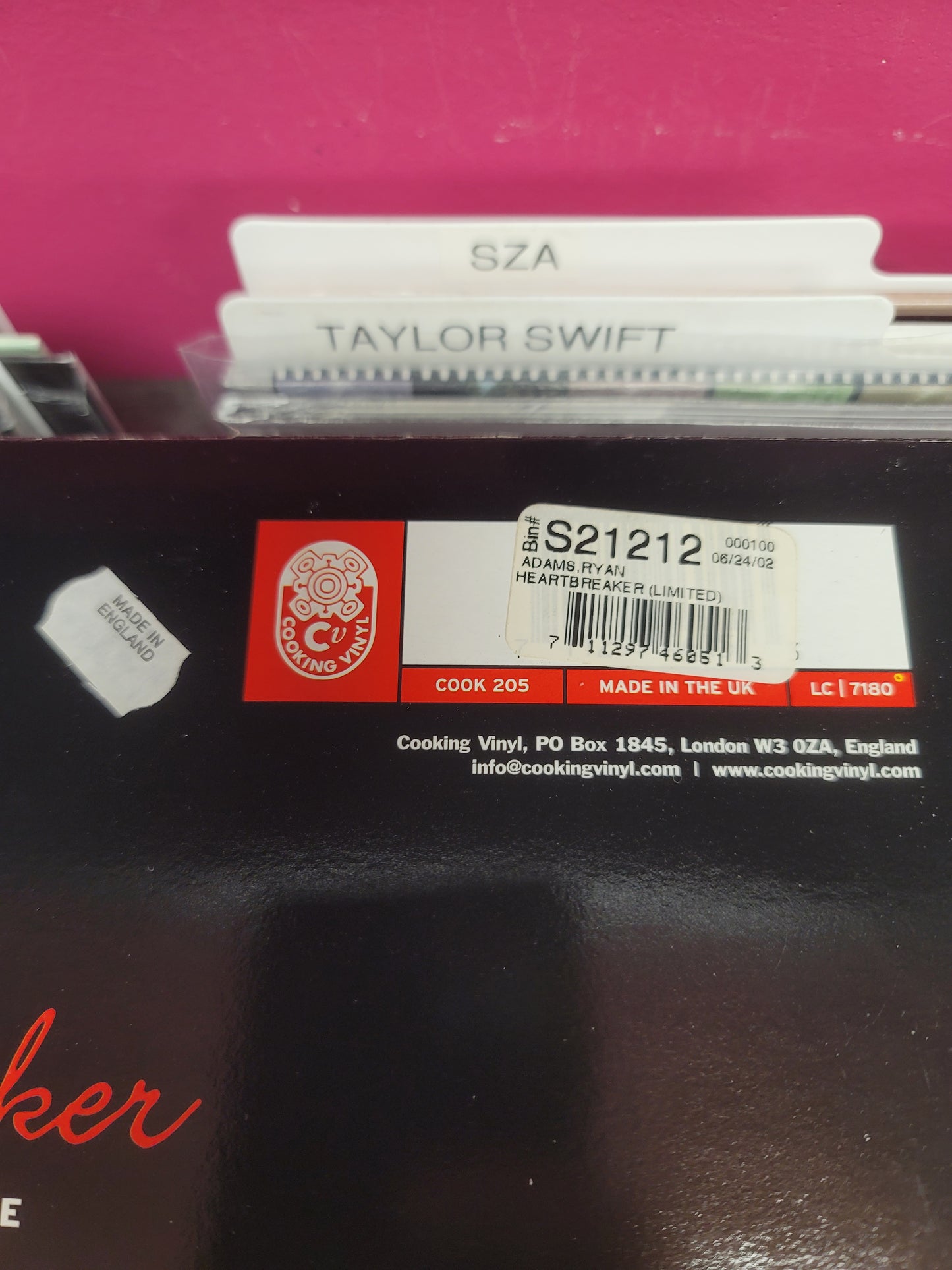 USED: Ryan Adams - Heartbreaker LP vinyl record