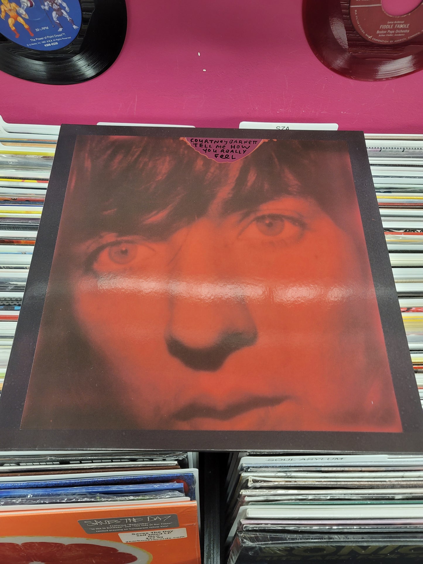 USED: Courtney Barnett - Tell Me How You Really Feel LP record (silver vinyl)