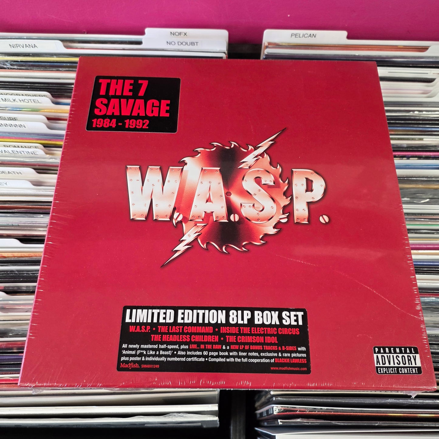 USED: W.A.S.P. - The 7 Savage: 1984-1992 vinyl box set