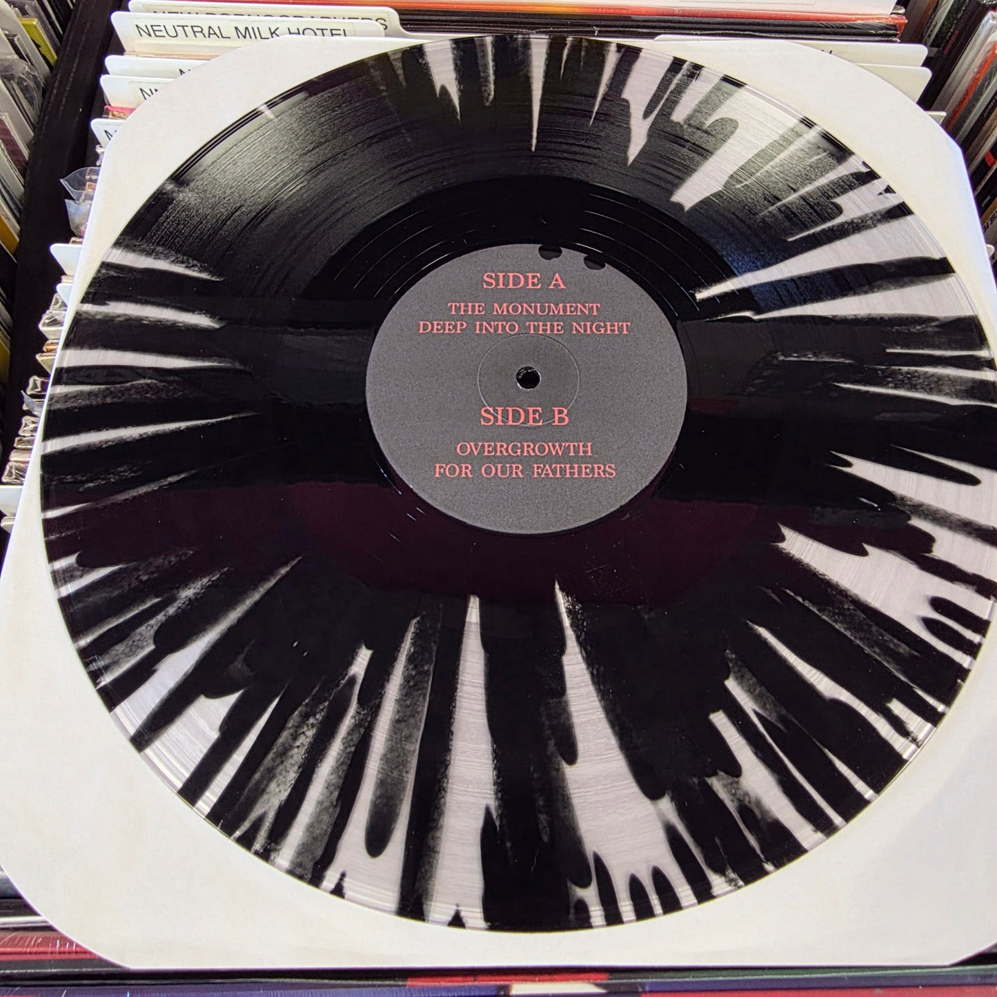 USED: Year of the Knife - Overgrowth 12" EP (clear vinyl w/ black splatter)
